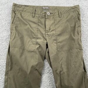 Toad&Co Pants Womens 10 Green Bristlecone Organic Cotton Nylon Hiking Outdoor